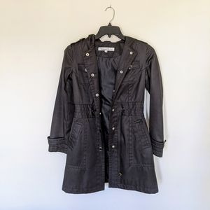 Kenneth Cole trench/rain/light coat with hoodie